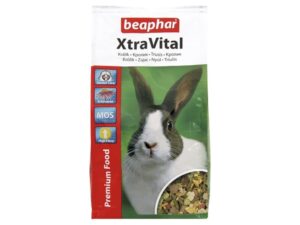 Beaphar XtraVital, Granulat, 1 kg, Kanin, vitamin A, vitamin D3, koppar, jod, mangan, zink, 15 %