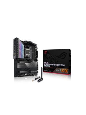 ASUS ROG CROSSHAIR X670E HERO Moderkort - AMD X670E - AMD AM5 socket - DDR5 RAM - ATX