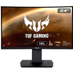 Asus TUF Gaming VG24VQR Gaming PC-skärm 23,6" Böjd WLED-skärm Svart