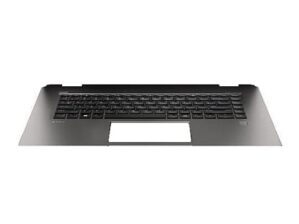 HP - Ersättningstangentbord för bärbar dator - med ClickPad - bakgrundsbelyst - norsk - med övre skydd - för ZBook Studio G5 Mobile Workstation