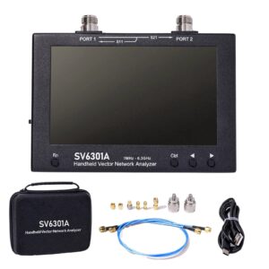 SV6301A Vektornätverksanalysator 6,3GHz 1001 Bytpunkter för frekvens MF LF HF VHF UHF med 7-tums LCD Nanovna