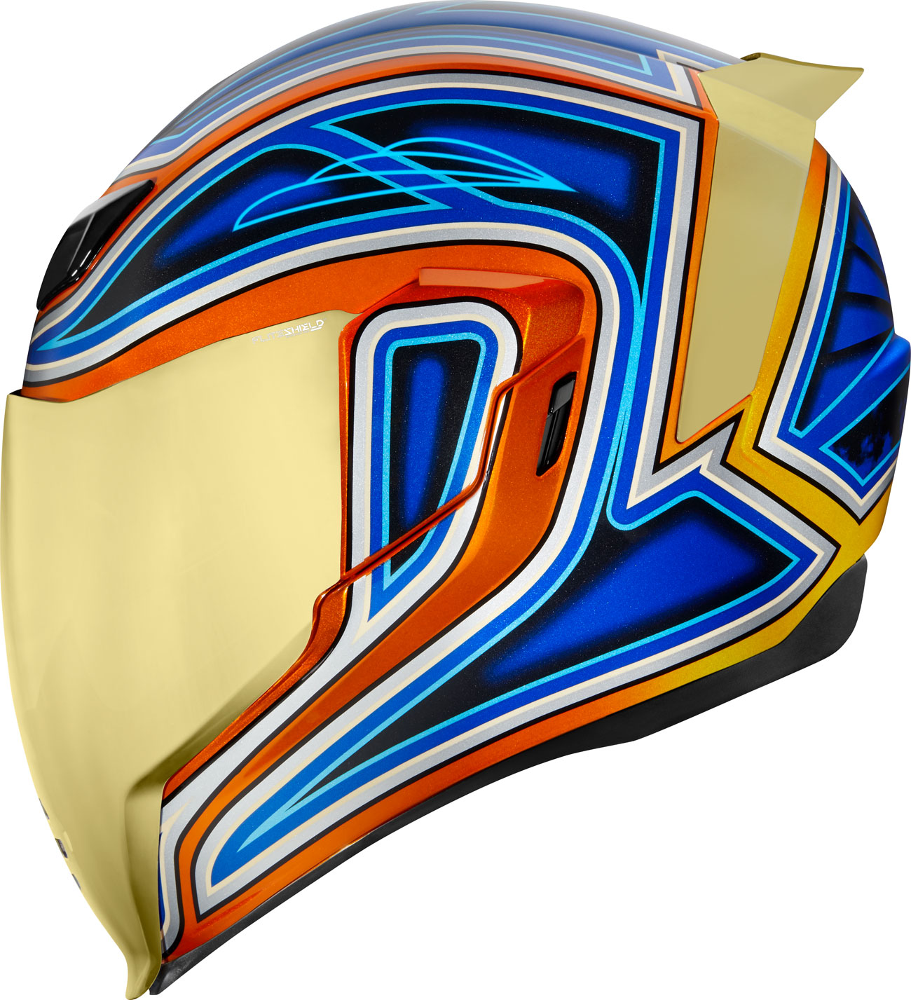 Icon Airflite El Centro, integral helmet , color: Blue/Red/Gold , size: XS