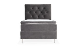 VÄRMDÖ Premium Sängpaket 140 Velvet Mörkgrå