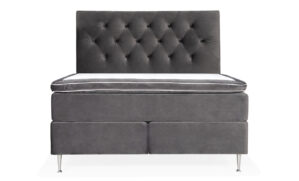 VÄRMDÖ Premium Sängpaket 180 Velvet Mörkgrå