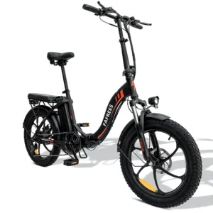 [EU DIREKT] FAFREES F20 Elcykel 36V 16Ah Batteri 250W Motor Toppfart 25KM/H 20*3.0in Fetdäck 25KM/H Maxhastighet 90-120K