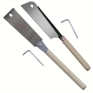 2PCS Drag såg set 24 tum dubbelsidig såg 10/18 TPI 20 tum ensidig såg 14 TPI SK5 stålblad för snickeri DIY träbearbetnin