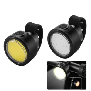 BIKIGHT 100LM Mini Cykel Framljus Bakljus 200mAh Typ-C Laddningsbar 3 Lägen Justerbart Varningscykelljus för MTB Nattcyk