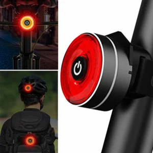 BIKIGHT Smart Brake Sensing Cykelbelysning 4 Ljuslägen Typ-C Uppladdningsbar Vattentät Dammsäker Cykelbelysning för MTB