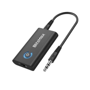 BlitzMax BT05 Sändare Mottagare Bluetooth V5.2 Apt Adaptiv Låg Latens HiFi-ljud Dubbel Länkparning 2 i 1 Ljud Mini Bärba