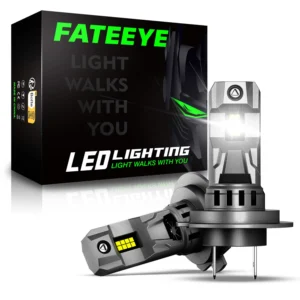 FATEEYE A700-F11 2 st 20000LM Bilframlysen LED-lampor 70W 6500K Vitt ljus Mini storlek IP68 Vattentät för bilens framlyk