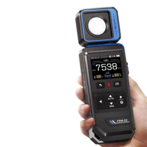FNIRSI FPM-02 Högnoggrannhet Illuminance Luxmeter Ljusmätare 99990 LUX Intervall Rotatable Prober TFT HD Skärm Temperatu