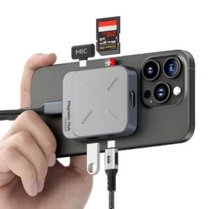 Hagibis TC100 Typ-C Magnetisk Dockningsstation med 10Gbps USB-A USB-C PD100W 4K/60Hz HD 3.5mm Ljud SD/TF3.0 Kortläsare M