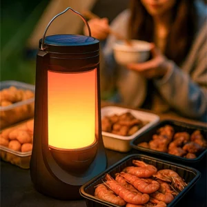 IPRee Solcamp ljus Laddning Dekoration Atmosfär Ljus LED Skrivbordslampa Utomhus Camping Bar Ljus Bordslampa Lantern Hem