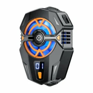 J20 Digital Display Mobiltelefonkylare Tre Hastighetsinställning Kylfläkt för iOS Android-spelfläkt