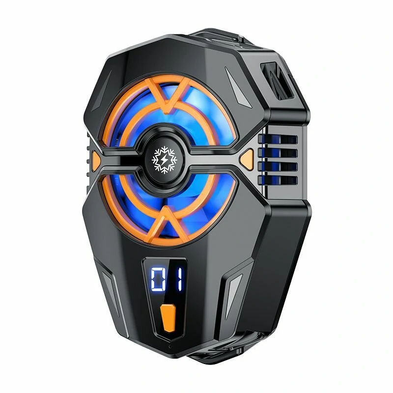 J20 Digital Display Mobiltelefonkylare Tre Hastighetsinställning Kylfläkt för iOS Android-spelfläkt J20 Digital Display Mobiltelefonkylare Tre Hastighetsinställning Kylfläkt för iOS Android-spelfläkt