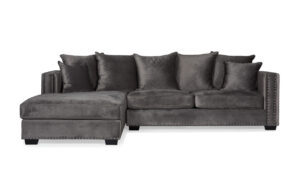 MANHATTAN Divansoffa Vänster Mörkgrå