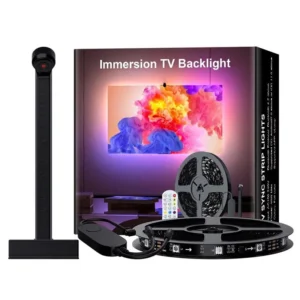 PC/TV LED-bakgrundsbelysning RGBIC LED-strips med färgval AR-sensor appkontroll musiksync 55-85 tum smart RGB-ljus för s