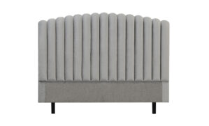 PRIMO HIGH 180 Sänggavel Sammet Ljusgrå