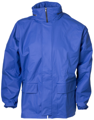 Regnjakke PU 076300 koboltblå Str. 4XL