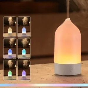 Tevorex Aroma Luftfuktare Eteriska Oljor Luftfuktare Doftspridare Hem Aromaterapi Luftfuktare Diffusor med Färgglad LED-
