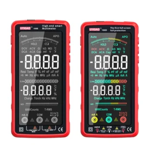 UYIGAO UA188B UA188D USB Type-C uppladdningsbar smart multimätare 6000 räkninger Sant RMS pekskärm NCV AC/DC-spänning st