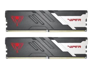 Patriot Viper Venom DDR5 series - DDR5 - sats - 32 GB: 2 x 16 GB - DIMM 288-pin - 3000 MT/s / PC5-48000 - CL30 - 1.35 V - ej buffrad - on-die ECC - silver, röd, mattsvart