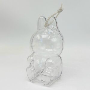 Skyddsfodral kompatibelt med Labubu (Pumpa design) i transparent PC-material, stöttåligt och dammtätt för säker förvaring