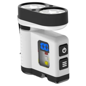 10*LED Stark Lampa Bärbar Nyckelring Ficklampa Multifunktionell Magnetisk Mini Kläm Lampa USB Uppladdningsbar Digital Sk