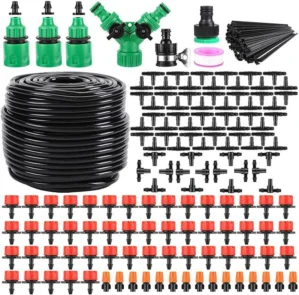 164ft 200PCS 50m automatisk bevattningssats DIY utomhus trädgårdsdroppbevattning sprinklersystem