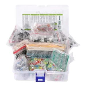 1818 delar DIY elektroniskt komponentkit, flerfärgad LED, transistorer, kondensatorer, mångsidig användning för experime