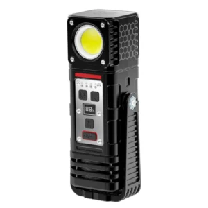 Bikight 3000LM 800M COB ficklampa justerbar vinkel USB uppladdningsbar kraftfull lampa med 8000mAh 21700-batteri utomhus