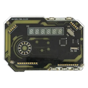 DIY Skrivbord Digital Klocka Elektronisk Kit Färgglad LED Skärm Typ-C Strömförsörjning Retro Skrivbordsprydnad Spelande