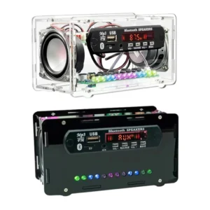 FM Radio DIY Elektronikkit Bluetooth 5.0 Högtalare med röstaktiverad nivåindikator DIY Elektronikkit DC5V Bluetooth Högt