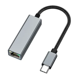 USB Typ C till Gigabit nätverkskortsport nätverkskabeladapter USB-C till RJ45-Driveless för bärbara datorer och surfplat