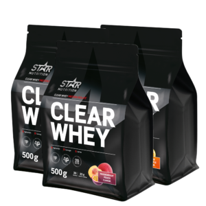 3 x Clear Whey Vassleprotein 500g