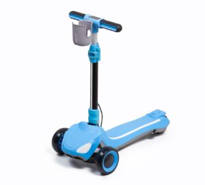 Barn Elsparkcykel X-Pro Nova - 3-hjulig med RGB-ljus Blå