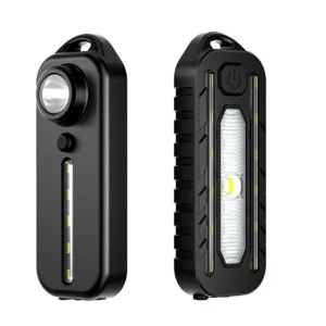 Bikight LED Röd Blå Varning Nödsituation Polis Klämmlampa USB Återuppladdningsbar Axel Blinkande Varningslampa Cykelbaks