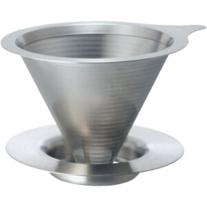Dubbel Filter Metall Droppare 01 / Silver - Hario