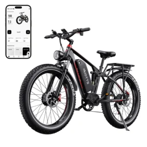 [EU DIREKT] DUOTTS S26 Elcykel 2024 Version 48V 20AH SamsungBatteri 1500W(750W*2) Rekommenderad Toppfart 25KM/H Dubbelmo
