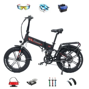 [EU DIREKT] RANDRIDE YX20M Elcykel 48V 17AH 1000W 20*4.0 Tum 70-90KM Räckvidd Max Last 150 KG