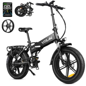 [EU Direct] Vitilan V3 2.0 Elcykel Hydrauliska Dubbel Skivbromsar 48V 13AH 750W Motor Rekommenderad Toppfart 45KM/H 20*4