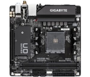 GIGABYTE A520I AC, AMD, Uttag AM4, AMD Ryzen 3000 Series, Uttag AM4, 64 GB, DDR4-SDRAM