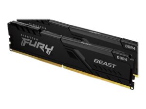 Kingston FURY Beast - DDR4 - modul - 8 GB - DIMM 288-pin - 3600 MHz / PC4-28800 - CL17 - 1.35 V - ej buffrad - icke ECC - svart