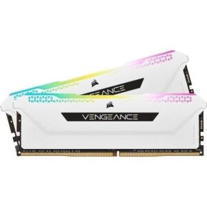 RAM-minne - CORSAIR - Vengeance RGB Pro SL DDR4 - 16GB 2x8GB DIMM - 3200 MHz - 1,35V - Vit (CMH16GX4M2E3200C)
