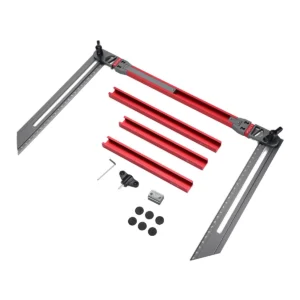 Trappstegsmallverktyg Röd-Grå Uppgradering av Trappstegsmätare Mätjigg Precision Trappstegsmall Hållbart Byggmaterial fö