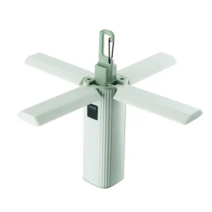 Uppladdningsbar fyrklöver vikbar multifunktionell lampa campinglampa portabel utomhus nödlampa power bank