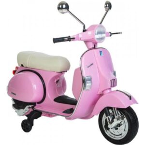 Vespa PX150 12V -elektrisk moppe, rosa