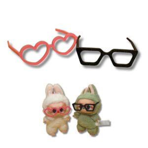 2-pack glasögontillbehör för Labubu