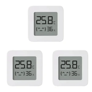 3 stycken Xiaomi Mijia Smart LCD-skärm Digital Termometer 2 bluetooth Temperatur Fuktighetssensor Fuktindikator Mijia-ap