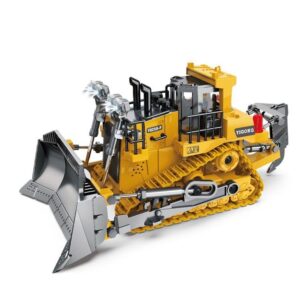 Alloy RC Bulldozer 2.4G Bulldozer Frontlastare Leksak för Barn (Ålder 8+)